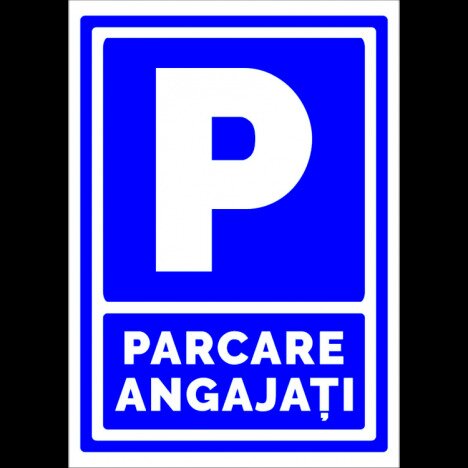 Semn pentru parcare angajati